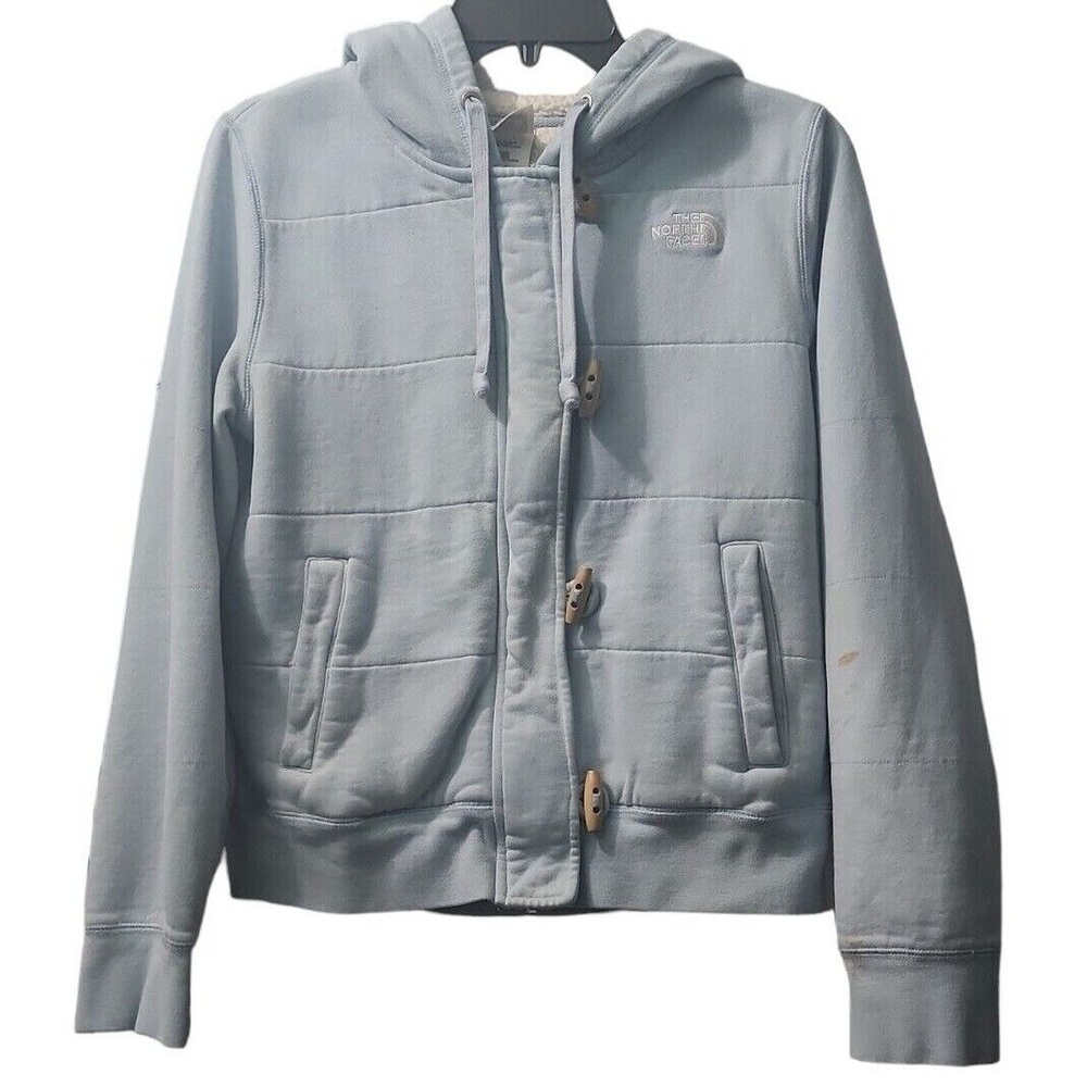 North Face Fleece Jacket Women's Medium‎ Light Blue